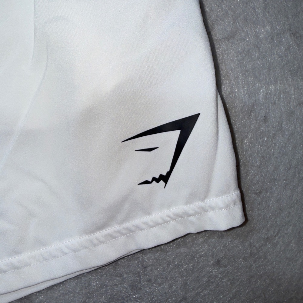 Gymshark White Athletic‎ Shorts